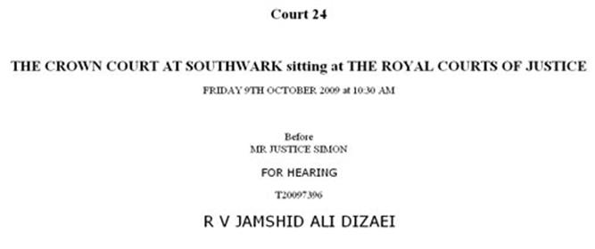 Ali Dizaei in court